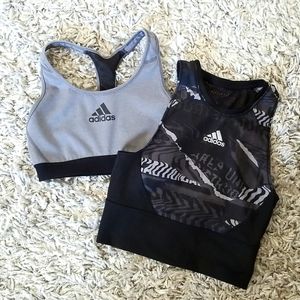 Adidas sports bra and crop top bundle